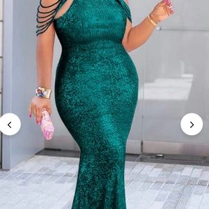 Formal Sequin Dress High Neck Sequin Maxi Dress from XPlusWear 4X. Never won